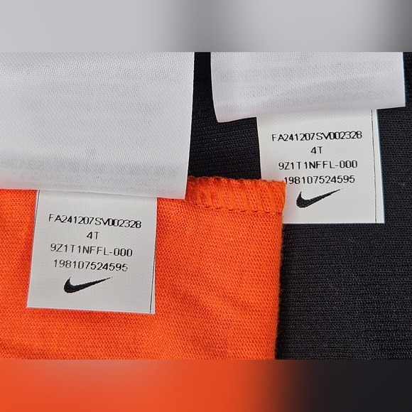 NWT Nike Kids Denver Broncos Tee and Shorts 2-Piece Set Orange/Black Boy/Girl 4T - Picture 14 of 14